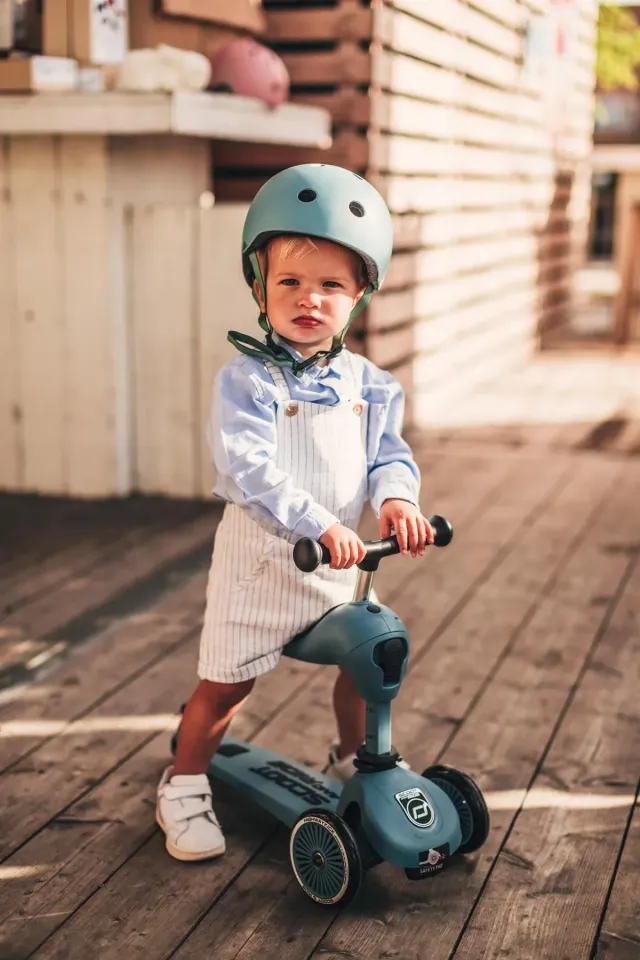 Scoot and Ride Highwaykick 1 Oturaklı Çocuk Scooter Petrol Mavisi