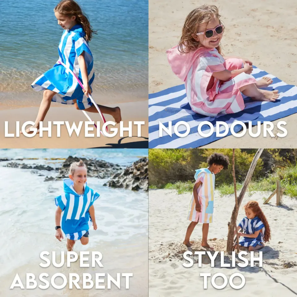 Dock And Bay UV Korumalı Çocuk Pançosu Bondi Blue