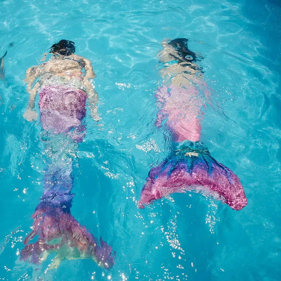 Kuaki Mermaids Deniz Kızı 4'lü Takım Bikini Kostüm Seti Star