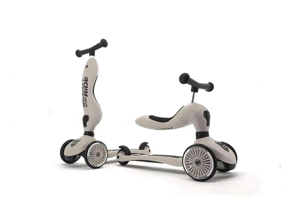 Scoot and Ride Highwaykick 1 Oturaklı Çocuk Scooter Açık Gri