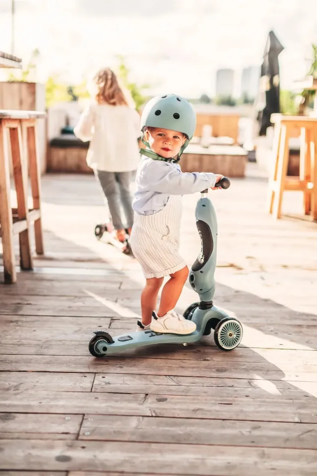 Scoot and Ride Highwaykick 1 Oturaklı Çocuk Scooter Petrol Mavisi