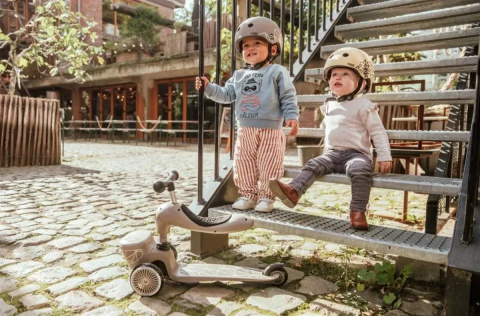 Scoot and Ride Highwaykick 1 Lifestyle Scooter - Brown Lines
