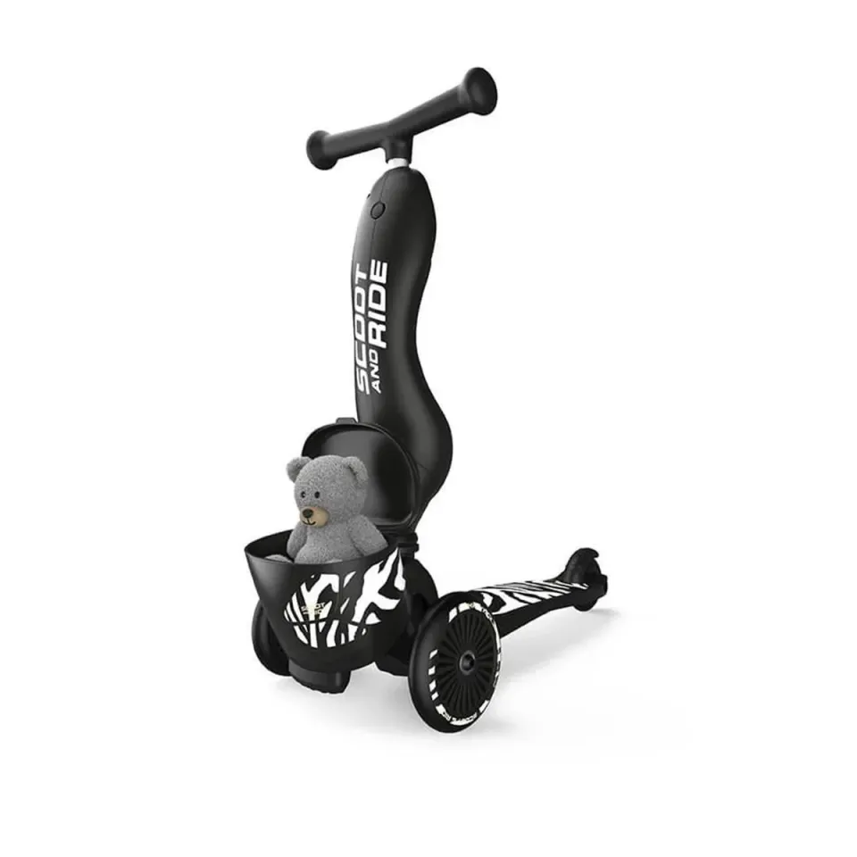 Scoot and Ride Highwaykick 1 Lifestyle Scooter - Zebra