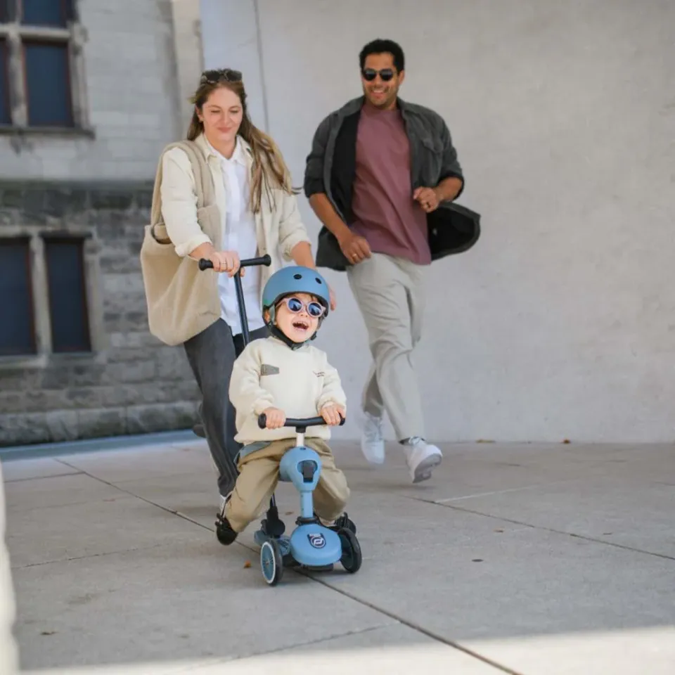 Scoot and Ride Push and Go Ebeveyn Kontrollü Çocuk Scooter Steel