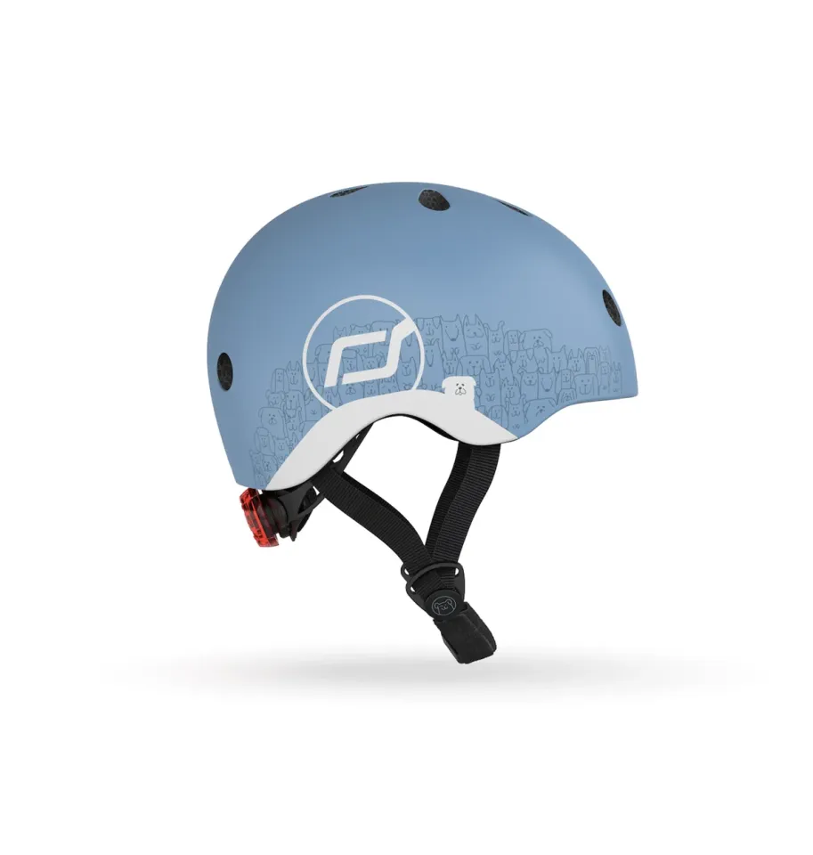 Scoot and Ride Helmet Reflective Bebek Kaskı XXS-S Petrol