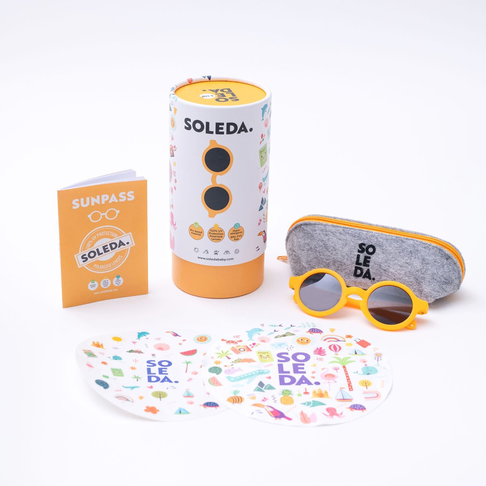 SOLEDA 0-12 Ay Bebek Güneş Gözlüğü Melon