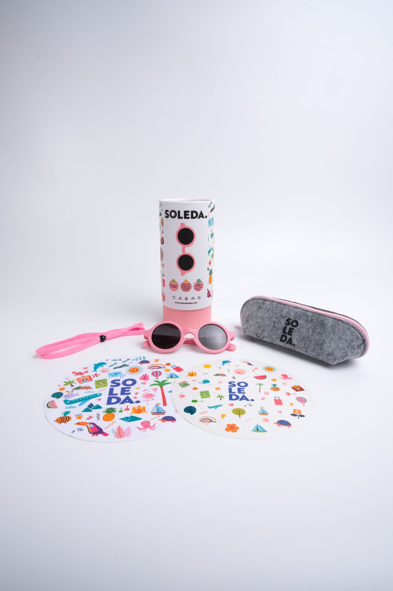 SOLEDA 0-12 Ay Bebek Güneş Gözlüğü Baby Pink