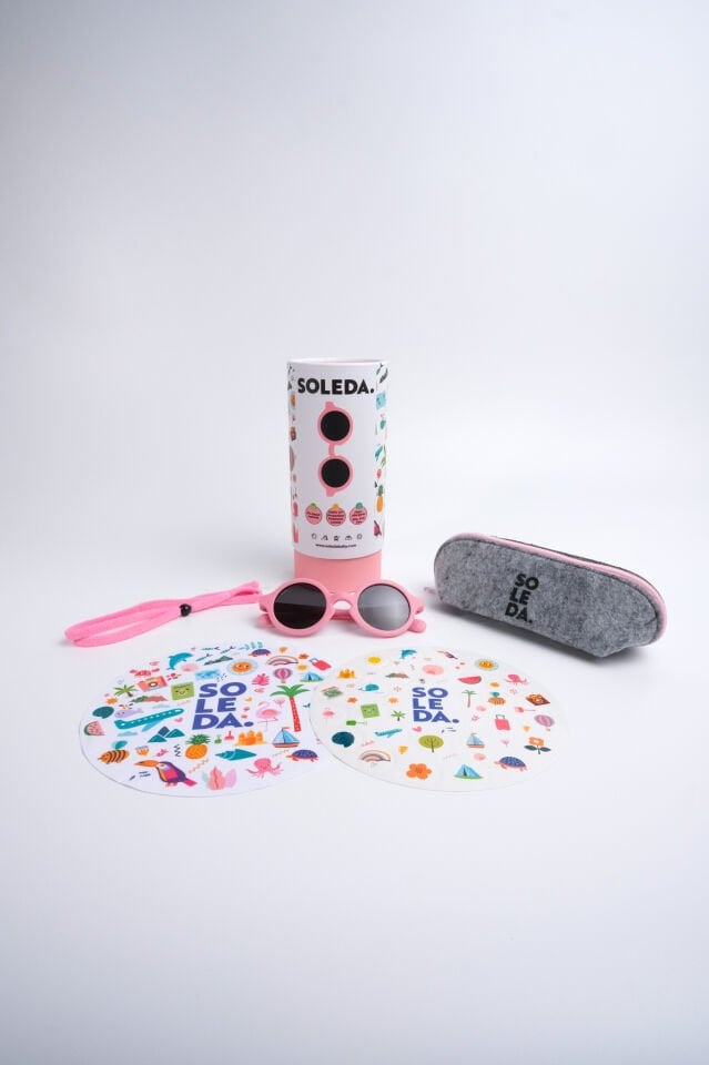 SOLEDA 0-12 Ay Bebek Güneş Gözlüğü Baby Pink